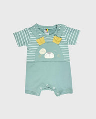 Mameluco Bordado Dog Rayas Verde