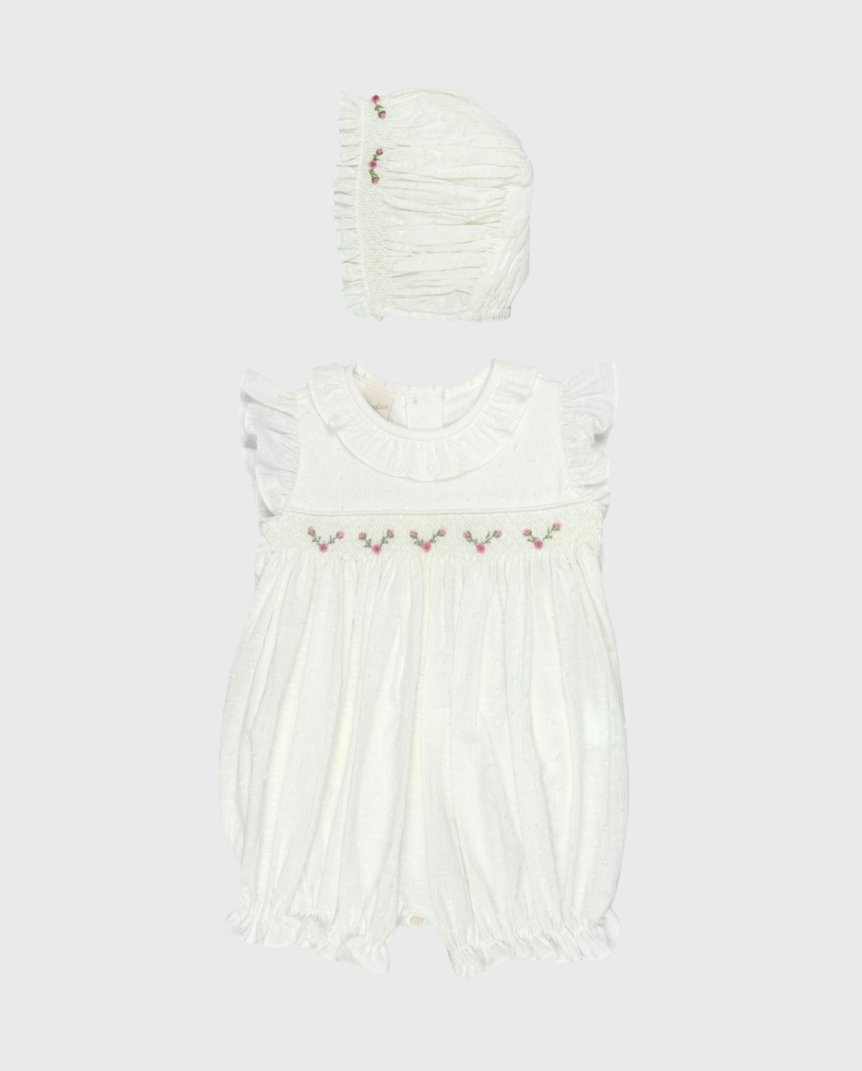 Mameluco 100% Algodón Blanco