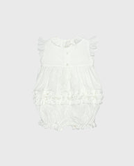 Mameluco 100% Algodón Blanco Detalles