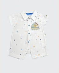 Mameluco Barcos Oso Bordado