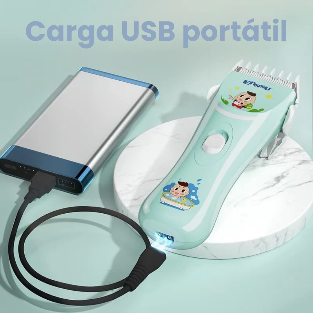 Máquina Corte De Cabello Recargable Bebé Usb