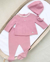 Primer día Hilo Detalle Encaje Frambuesa