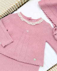 Primer día Hilo Detalle Encaje Frambuesa Bebes