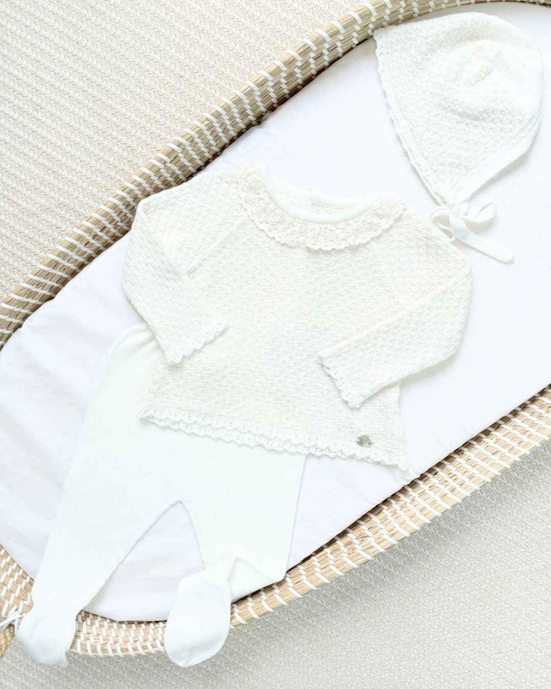 Primer Dia Tricot Encaje Blanco Martin Aranda