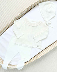 Primer Dia Tricot Encaje Blanco Martin Aranda