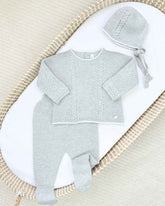 Primer Día Tricot Trenzado Gris Martín Aranda