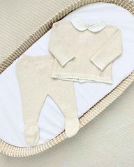 Conjunto Tricot Cuello Crudo Primer Día Martín Aranda