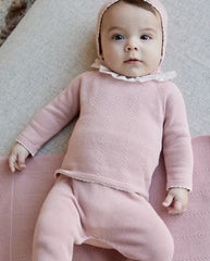 Primer Dia Tricot Cuello Rosa Empolvado Martin Aranda