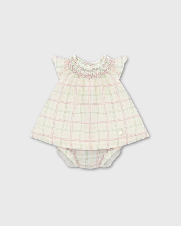 Vestido Bordado Cuadros Martín Aranda