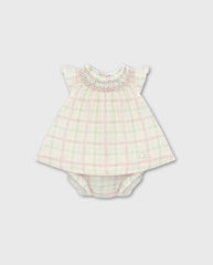 Vestido Bordado Cuadros Martín Aranda