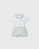 Conjunto Bermuda Cuadros Verde Dr.kid