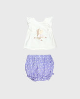 Conjunto Panty Estampado Pony Morado