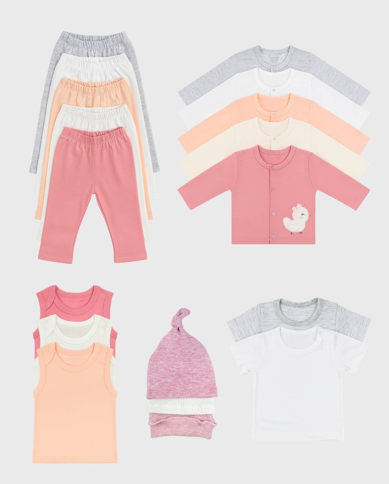 Semanario 18 Piezas Animales Rosa