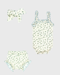 Body Con Balaca y Panty Verde