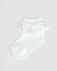 Medias Detalle Encaje Blanco