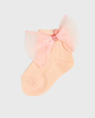 Medias Detalle Moño Tul Rosa