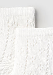 Medias Altas Caladas Blanco Mayoral detalle