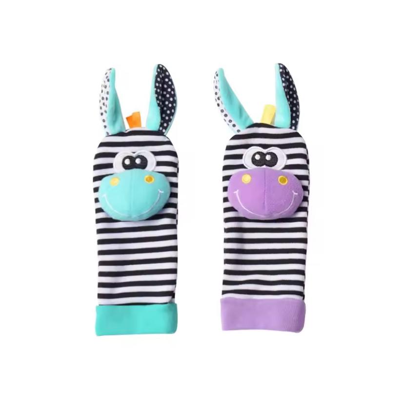 Medias Sonajero De Estimulación Diseño Zebra
