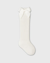 Medias Largas Blanco Moño