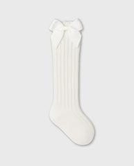 Medias Largas Blanco Moño