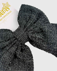 Moño Coquette Galleta Negro