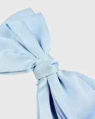 Moño Coquette Doble Seda Blue