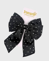 Moño Coquette Puntos Negro