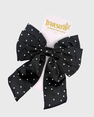 Moño Coquette Puntos Negro