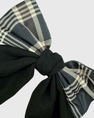 Moño Coquette Cuadros Fashion