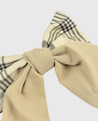 Moño Coquette Cuadros Moda