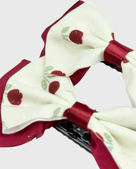 Set 2 Pinzas Moño Coquette Rojo Fashion