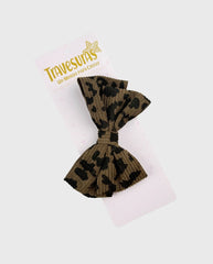 Moño Coquette Leopardo Oscuras