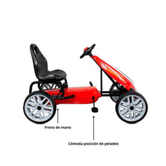 Triciclo Go Kart Silverstone Rojo Uso