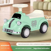 Montable Carro Clasico Luz y Sonido Verde Detalles