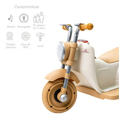 Moto Montable Para Bebé Con Motor Detalles