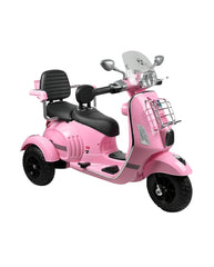 Moto Montable Recargable 2 Puestos Vespa Rosa