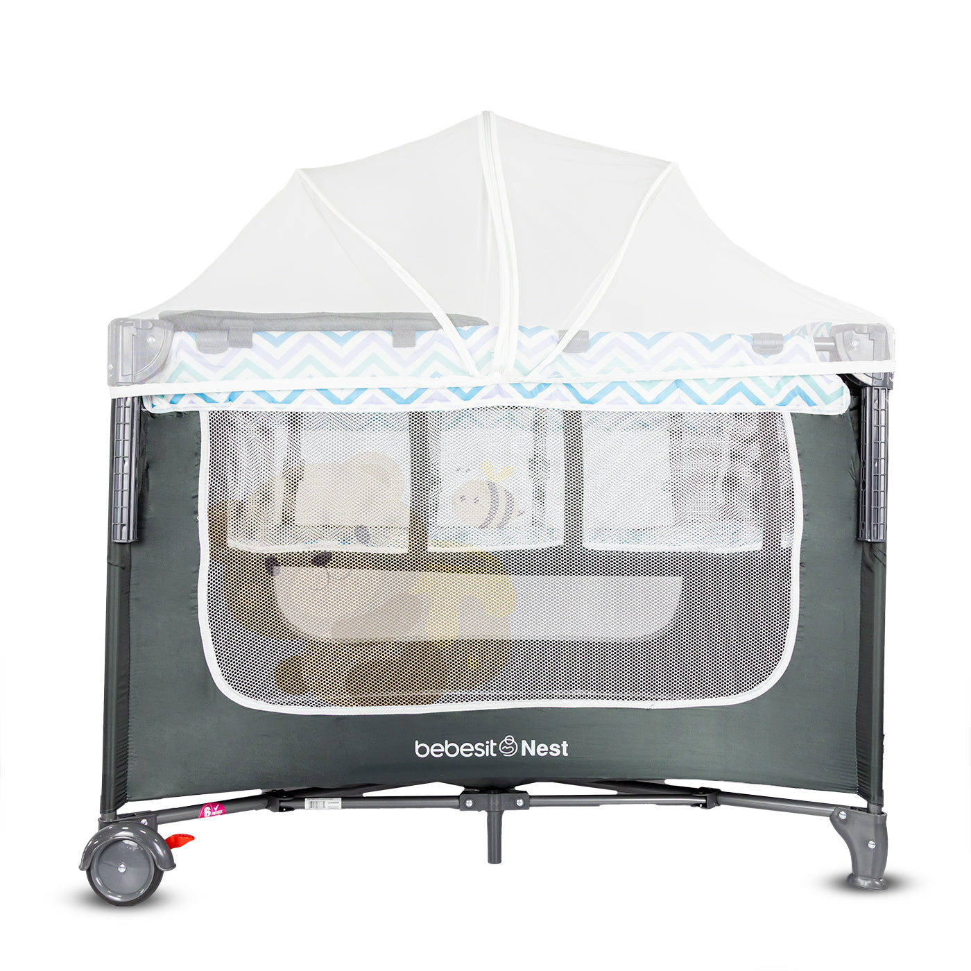 Cuna Corral Colecho Nest Gray Bebesit