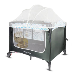 Cuna Corral Colecho Nest Gray Bebesit toldillo