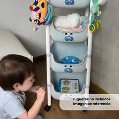 Organizador 4 Puestos Dog Azul Referencia