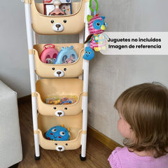 Organizador 4 Puestos Oso Beige Refencia