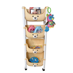 Organizador 4 Puestos Oso Beige