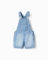 Overol Corto Bolsillos Denim Claro Zippy