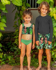 Vestido de Baño Doble Faz Loro Plantas Pepita & Me Diseño