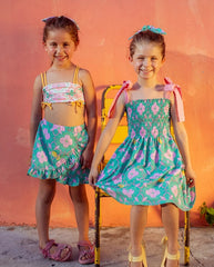 Vestido de Baño Doble Faz Azulejo Pepita & Me Estilo