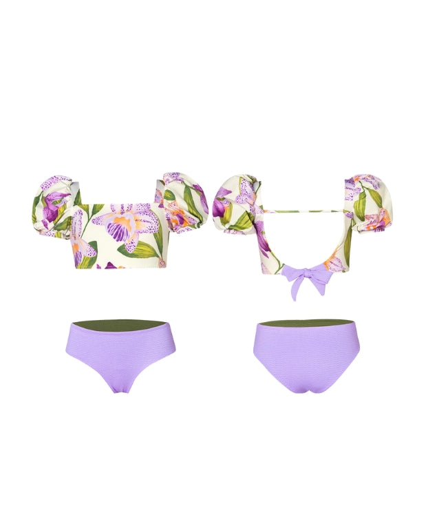 Vestido de Baño Doble Faz Orquidea Lila Pepita & Me Diseño