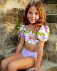 Vestido de Baño Doble Faz Orquidea Lila Pepita & Me Estilo