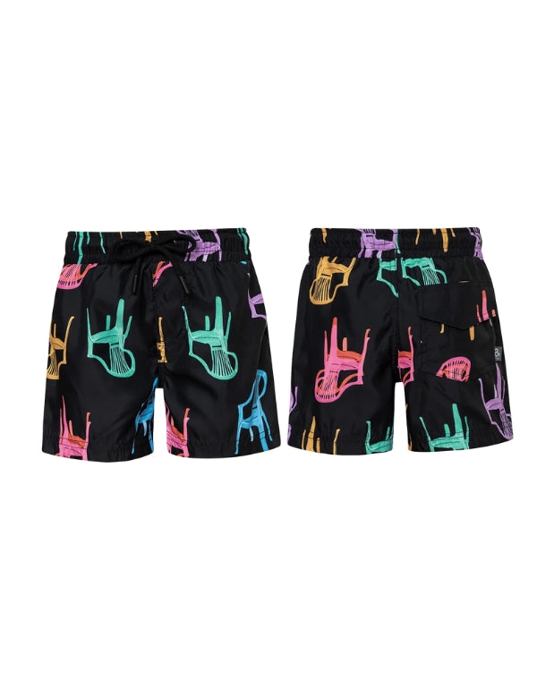 Pantaloneta de Baño Sillas Negro Pepita & Me