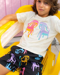 Pantaloneta de Baño Sillas Negro Pepita & Me Niño