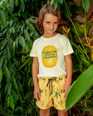 Pantaloneta de Baño Amarillo Plantas Pepita & Me Modelo