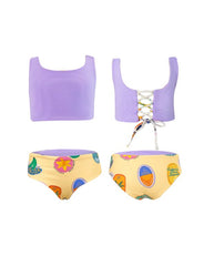 Vestido de Baño Doble Faz Plaza Lila Pepita & Me Uso